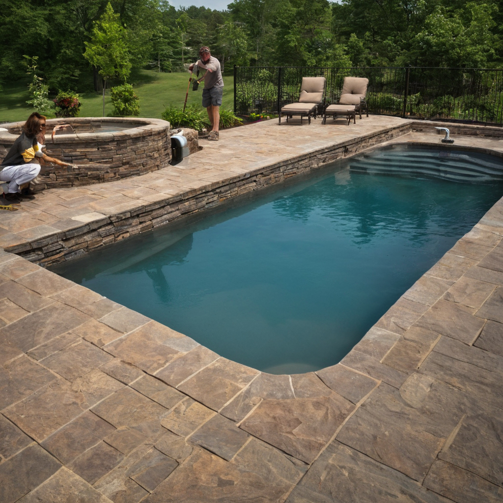Why must the pool bath finish package clear inspection before hardscape coping is poured